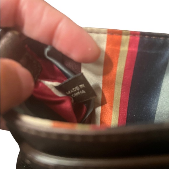 Coach Legacy Garcia Bronze Metallic Leather 2 Buckle Turn Lock Wristlet - Picture 9 of 9